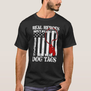 Echte helden Draag geen kapen die hondenzakken Dra T-shirt
