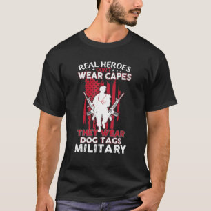 Echte helden Draag geen kapen, ze Draag hondenzakk T-shirt