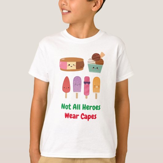 Echte helden: League of Ice Creams T-shirt (Voorkant)