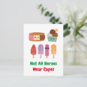 Echte Helden: Liga van Ijsjes Briefkaart (Staand voorkant)