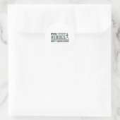 Echte Helden Paramedische Ambulance EMT EMS Grappi Ronde Sticker (Tas)