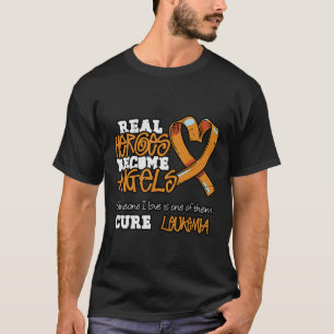 Echte helden worden engelen - Leukemie Bewustzijn T-shirt