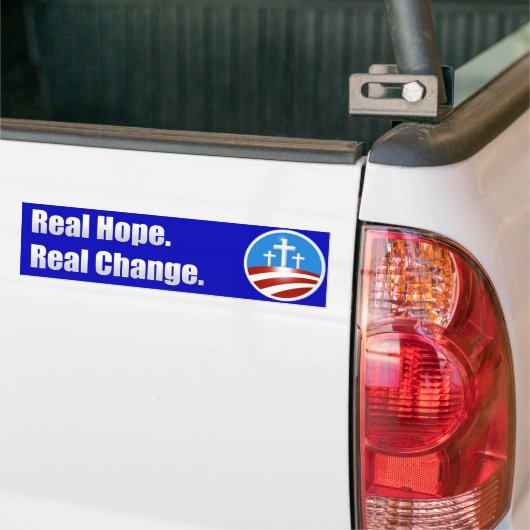 Echte hoop bumpersticker (Op Truck)