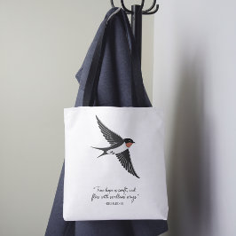 Echte hoop: eenvoudig chique citaat tote bag