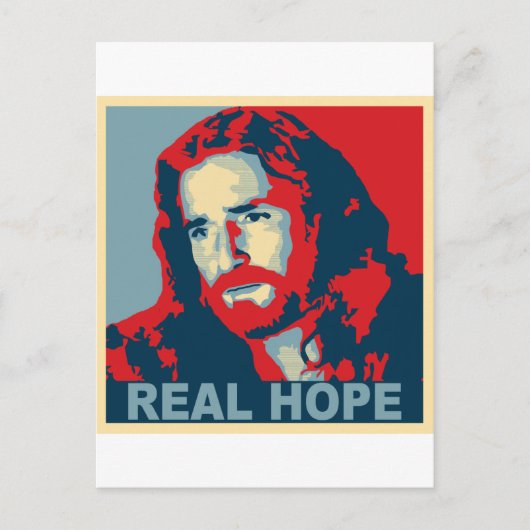 Echte hoop Jesus Briefkaart (Voorkant)