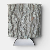 Echte houten Camouflage Eiken Schors Camo Blikjeskoeler (Voorkant)