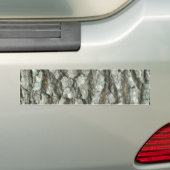 Echte houten Natuur Camouflage Bumpersticker (Op auto)