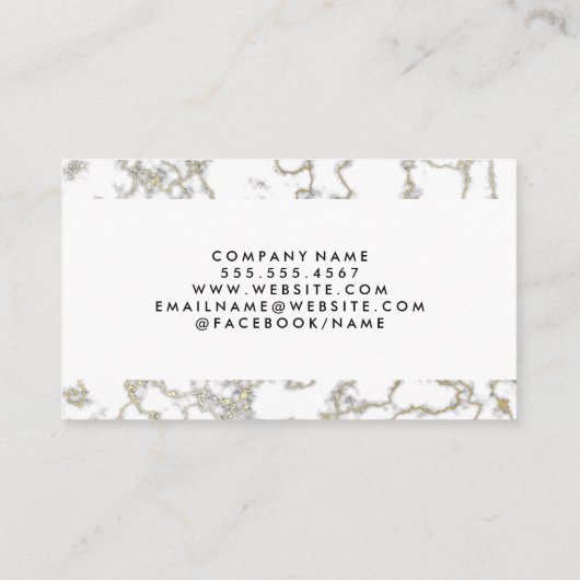 Echte huizen | Goudmarmer Visitekaartje (Achterkant)