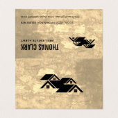 Echte huizen | Professionele Lux Visitekaartje (Buitenkant ongevouwen)