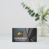 Echte huizen visitekaartje (Staand voorkant)