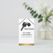 Echte huizen visitekaartje (Staand voorkant)