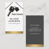 Echte huizen visitekaartje (Voorkant / Achterkant)