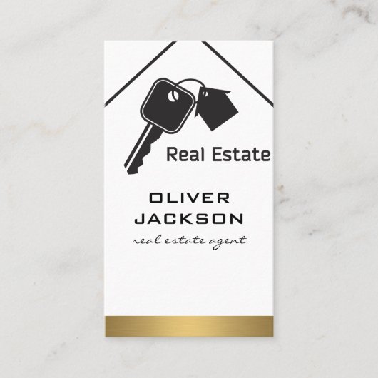 Echte huizen visitekaartje (Voorkant)