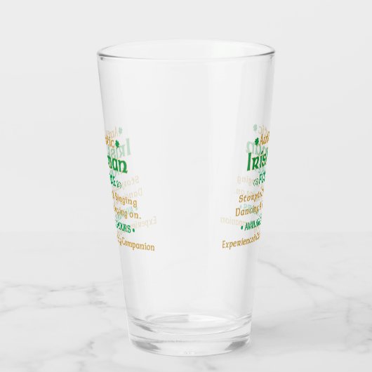 Echte Ier Te Huur Funny Glas (Rechts)
