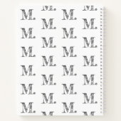 Echte initiaal unieke Creative Affirmation-woorden Notitieboek (Achterkant)