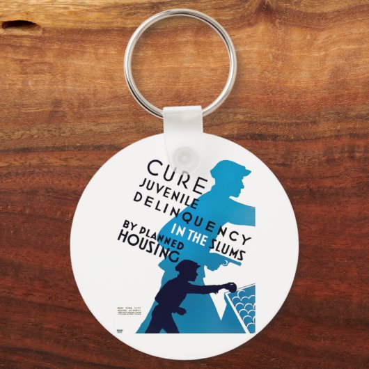 Echte jeugdcriminaliteit in de Slums Sleutelhanger (Voorkant)