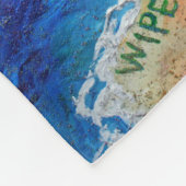 Echte kankerverwekkende engel, aangepaste kunstgre fleece deken (Hoek)