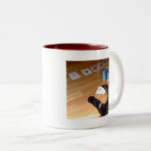 Echte kattepokerspeelpokerkoffie-Mok Tweekleurige Koffiemok (Voorkant rechts)