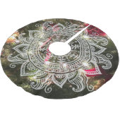 Echte kerstboom Doily Mandala Snowflake Lace Rok (Gekanteld)