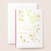 Echte kerstboom met Folie van de feestelijke begro Folie Kaarten (Met envelop)