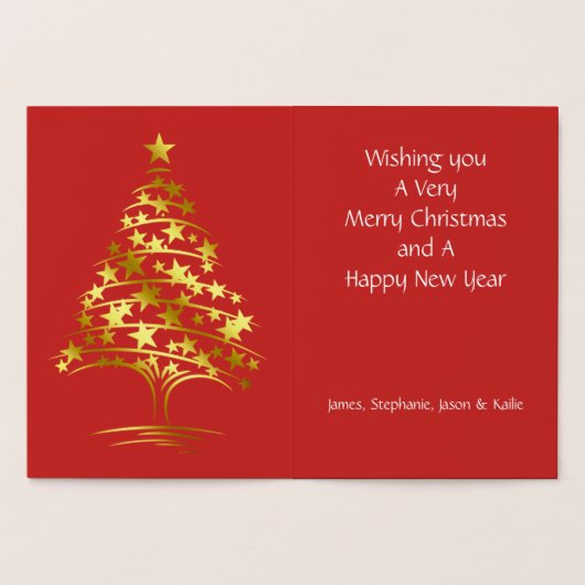 Echte kerstboom met Folie van de feestelijke begro Kaarten (Binnen)