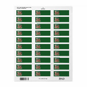 Echte Kerstcadeau Jezus Adreslabels Etiket (Full Sheet)