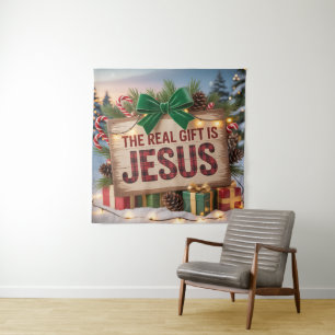 Echte Kerstgave Jezus Wandkleed