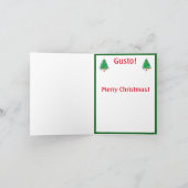 Echte Kerstkaart Feestdagen Kaart (Binnen)