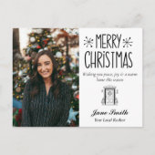 Echte kerstmis feestdagenkaart (Voorkant)