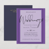 Echte Kleur Script Typografie Budget Bruiloft (Voorkant / Achterkant)