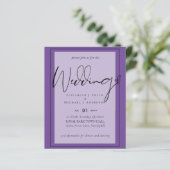Echte Kleur Script Typografie Budget Bruiloft (Staand voorkant)
