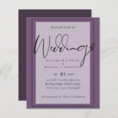 Echte Kleur Script Typografie Budget Bruiloft (Voorkant / Achterkant)