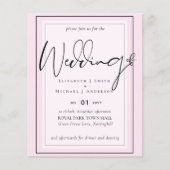 Echte Kleur Script Typografie Budget Bruiloft (Voorkant)