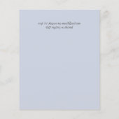 Echte kleuren - GREENERY Budget Wedding Invitation (Achterkant)