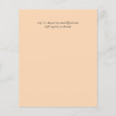 Echte kleuren - GREENERY Budget Wedding Invitation (Achterkant)