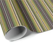 Echte kleuren Letse rokstrips Traditioneel Cadeaupapier (Rol Hoek)