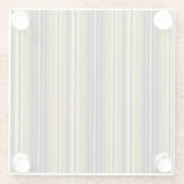 Echte kleuren Letse rokstrips Traditioneel Glazen Onderzetter (Achterkant)