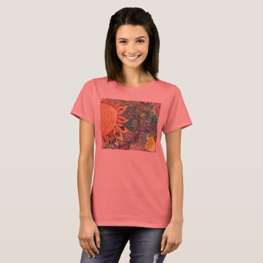 Echte kleuren t-shirt (Voorkant volledig)