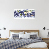 Echte kleurenfoto van de hele Aarde Canvas Afdruk (Insitu (Slaapkamer))