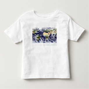 Echte kleurenfoto van de hele Aarde Kinder Shirts