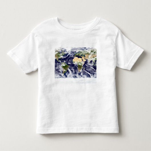Echte kleurenfoto van de hele Aarde Kinder Shirts (Voorkant)