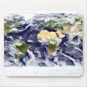 Echte kleurenfoto van de hele Aarde Muismat (Voorkant)