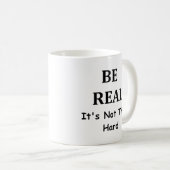 Echte koffie - Mok - wit (Voorkant rechts)