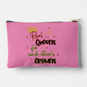 Echte koninginnen maken elkaars kronen vast etui (Achterkant)