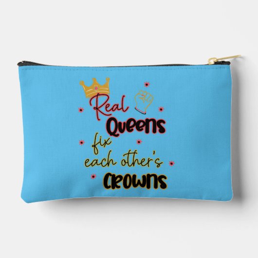 Echte koninginnen maken elkaars kronen vast etui (Achterkant)