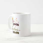 Echte koninginnen maken elkaars kronen vast koffiemok (Voorkant links)