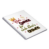 Echte koninginnen maken elkaars kronen vast notitieboek (Rechterzijde)