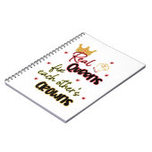 Echte koninginnen maken elkaars kronen vast notitieboek (Linkerzijde)