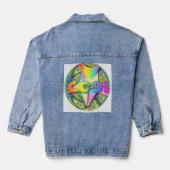 Echte kool denim jacket (Achterkant)