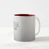 Echte kracht tweekleurige koffiemok (Voorkant rechts)